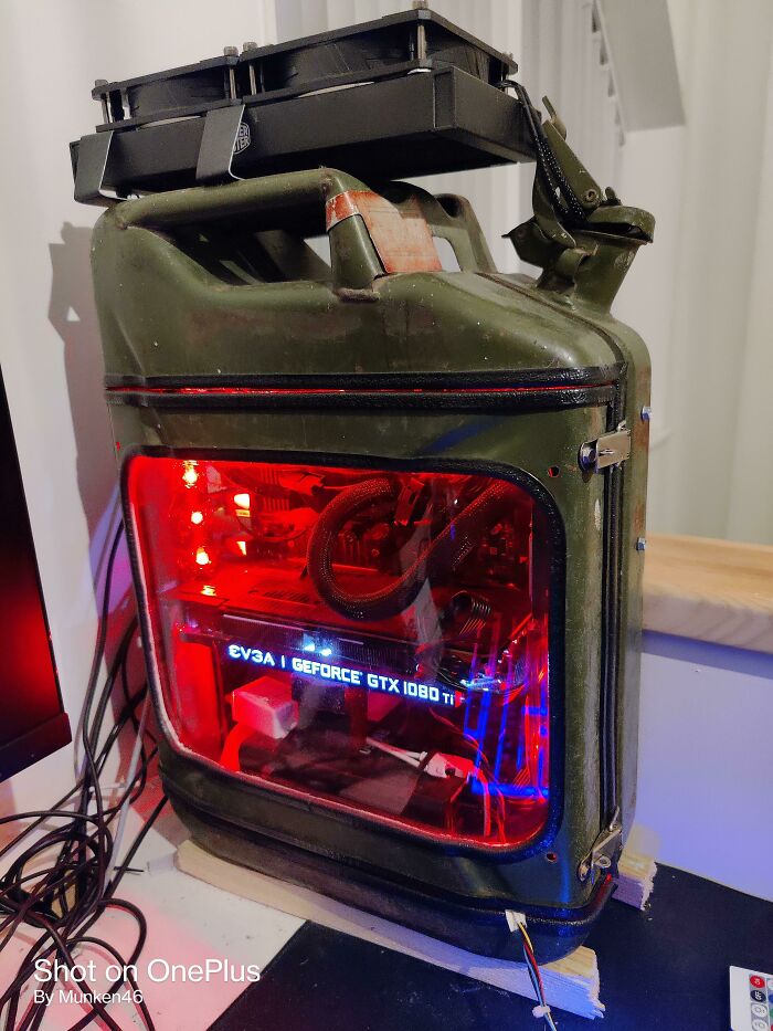 My Computer I Decided To Build In A Jerry Can