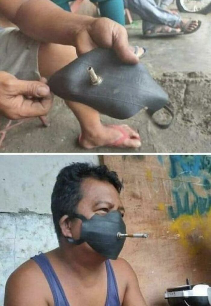 This Tyre Tube Face Mask