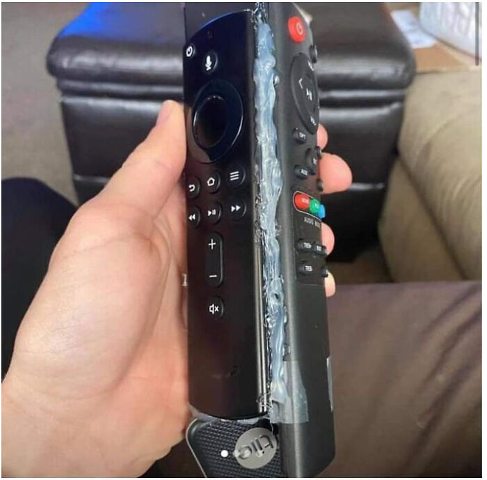 I Guess That Is One Way To Keep Track Of All Your Remotes