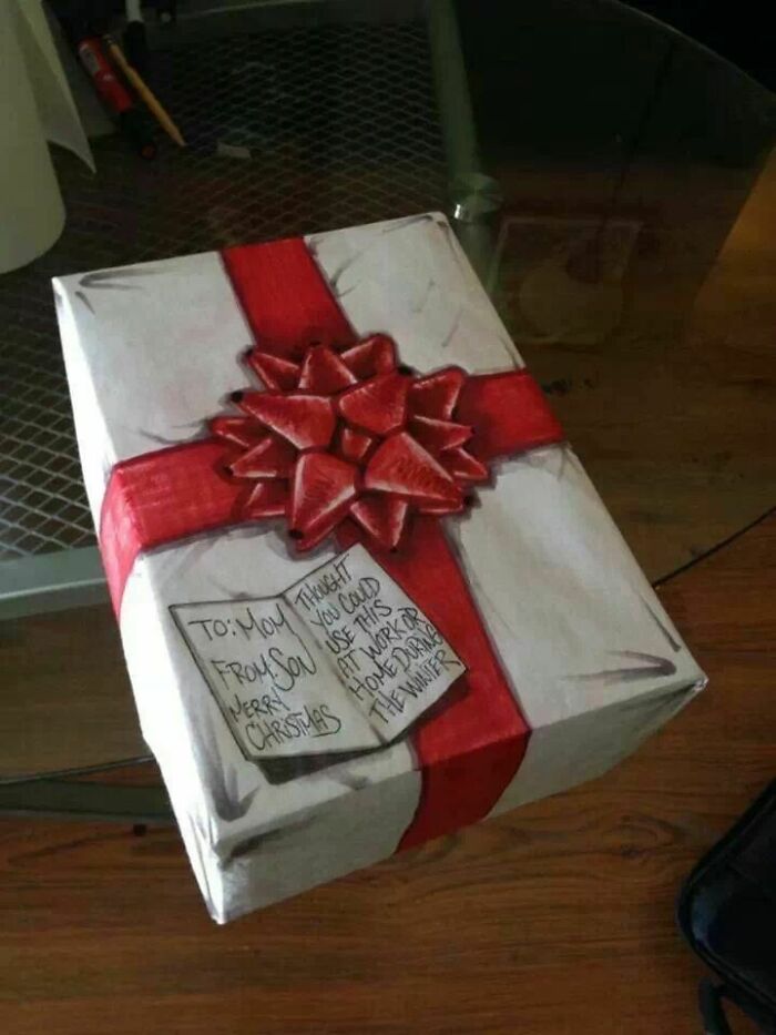 “¿Sin papel de regalo? No hay problema”, dijo mi hermano 