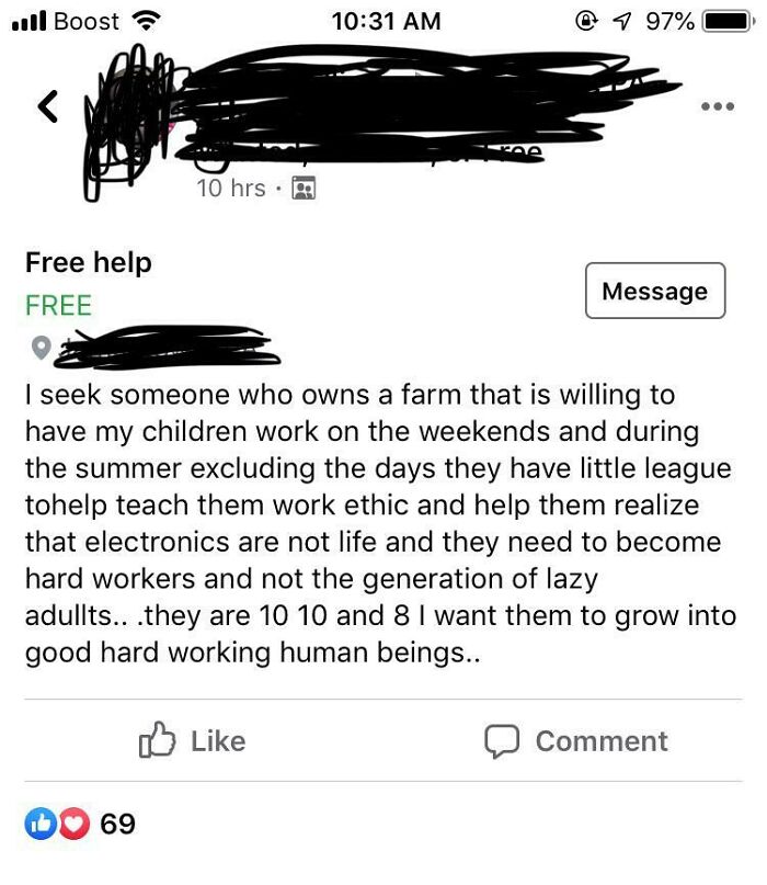 This Lady Wants Someone To Babysit Her Kids This Summer, In Return For Practically Slave Labor