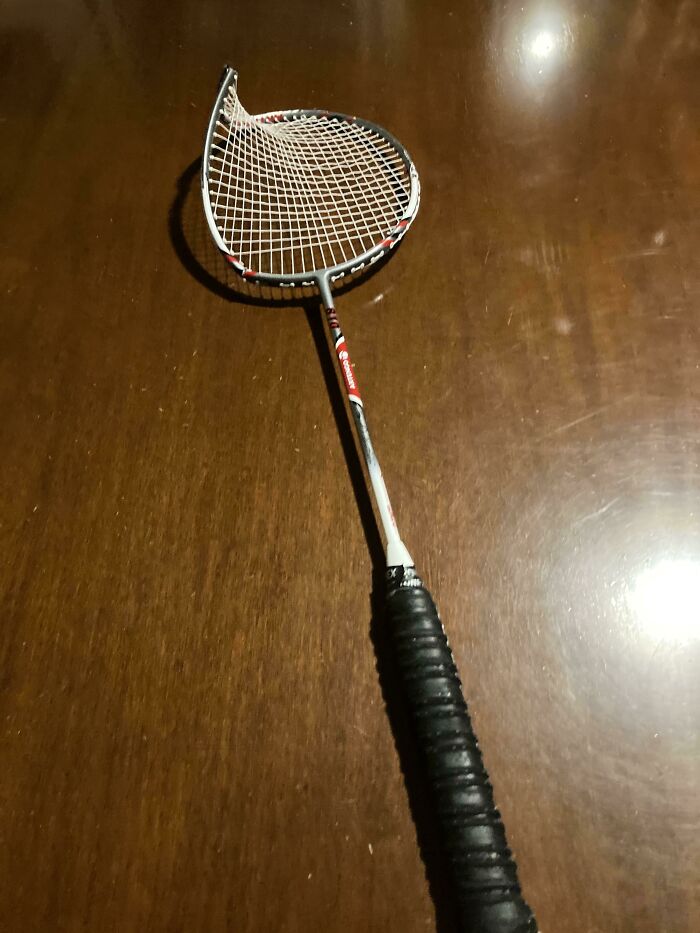 Bought A $150 Badminton Racquet A Week Ago And Today, While Playing Doubles, My Friend Used The Racquet And It Collided With His Partner's Racquet. $150 Down The Drain