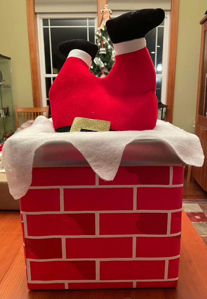 Santa In Chimney Wrap