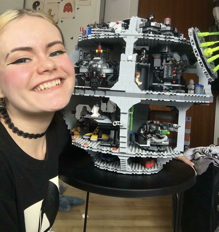Heard You Guys Like Completed LEGO Sets? Behold My LEGO Death Star With Over 4k Pieces I Just Finished Building
