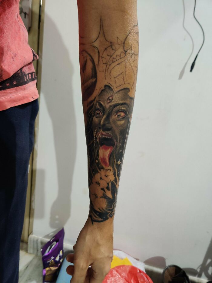 Kali half sleeve tattoo