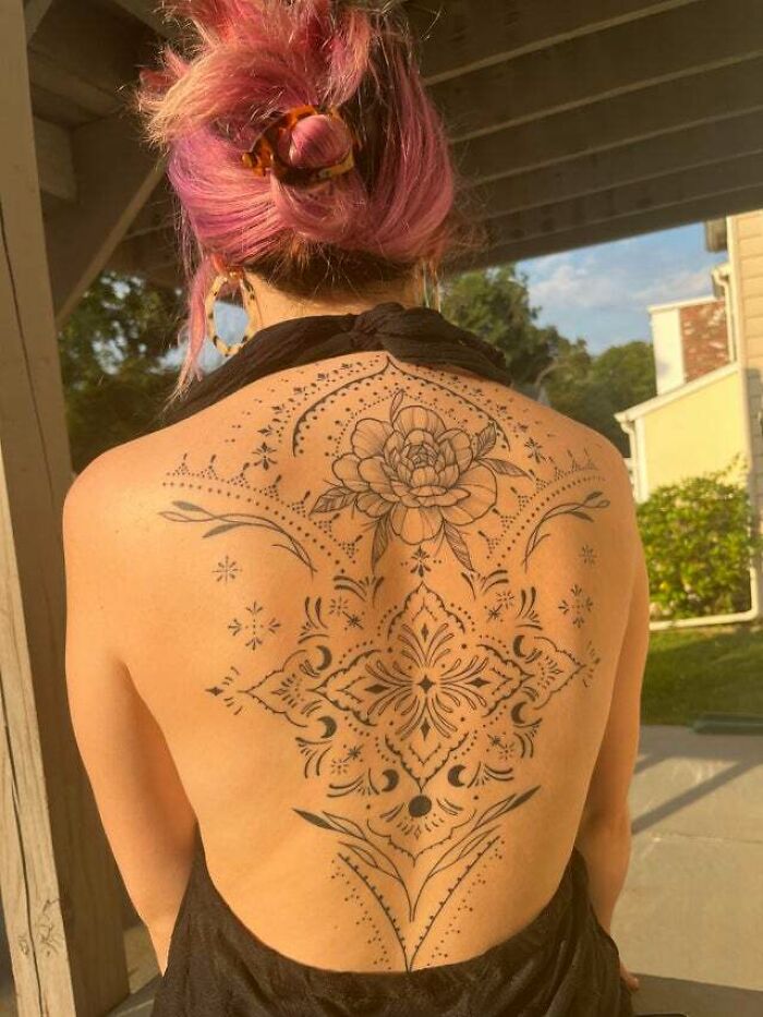 Phew, Back Tatt By Valkyrie Tattoo Studio, Artist Vicki Kochiss