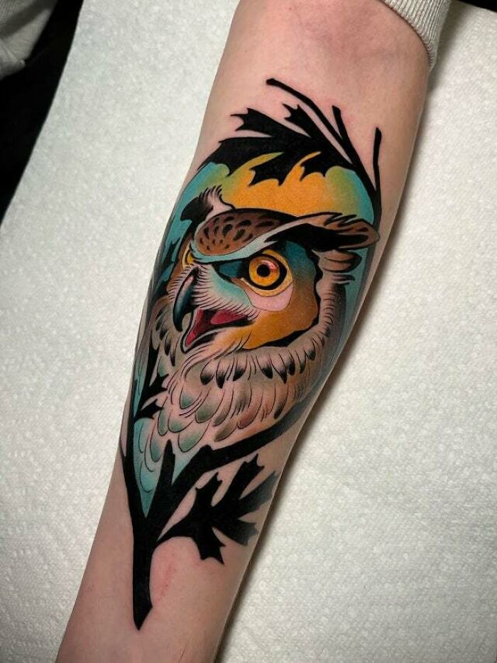 Hooter By Matt Brumelow At Ink & Dagger In Roswell, Georgia