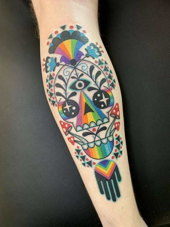 100 Trippy Tattoos For The Lovers of Psychedelic Art | Bored Panda