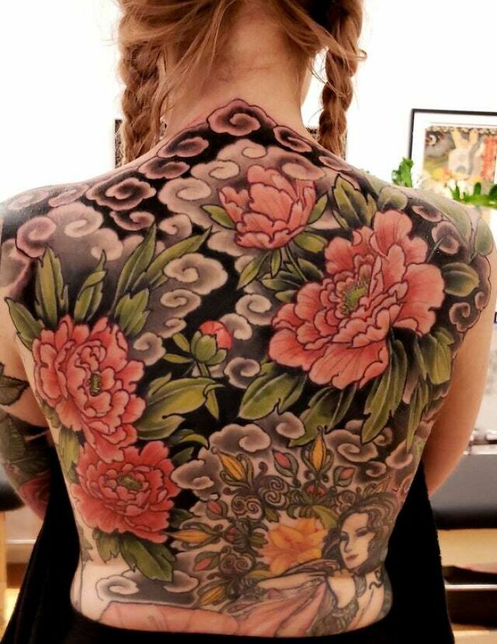 Flowers Tattoo By Jeff Croci Of 7th Son Tattoo In San Francisco, CA