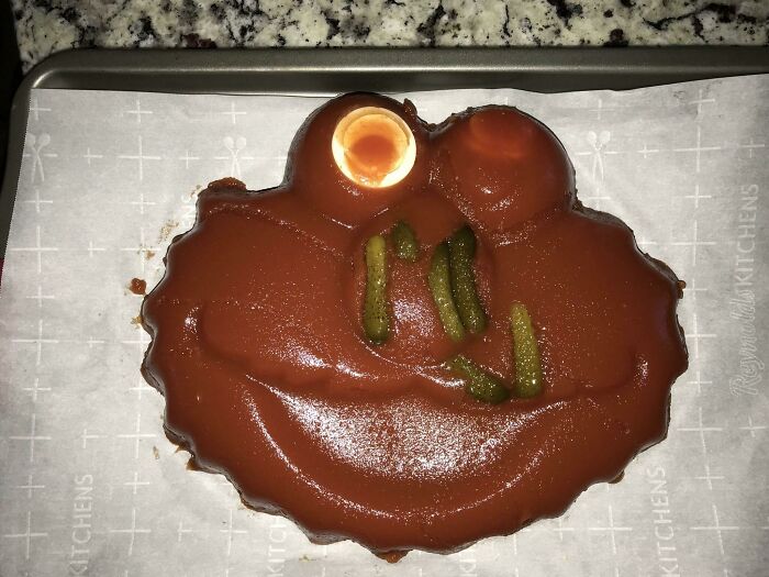 I Think I Found A New Christmas Tradition: Tomato Aspic In The Form Of Elmo