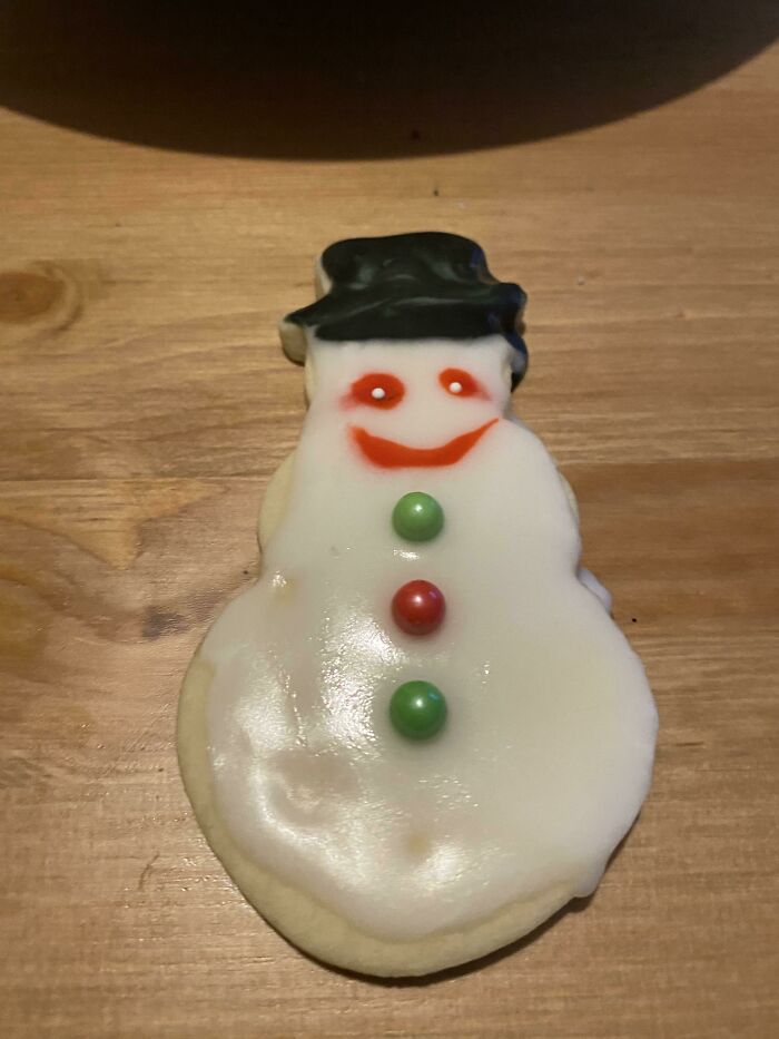 Xmas Snowman Cookie