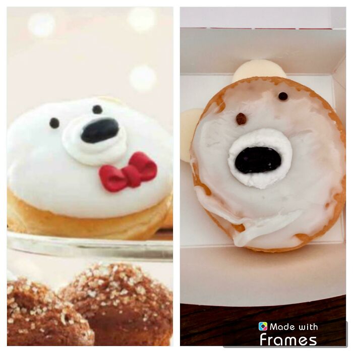 Tim Hortons Special Holiday Polar Bear Dream Donut. Nailed It!