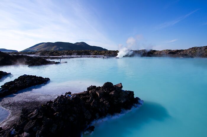 Relax In The Blue Lagoon Hot Springs In Iceland