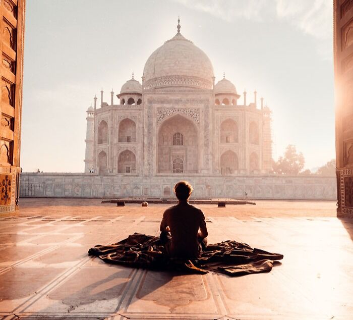 Admire The Taj Mahal In India