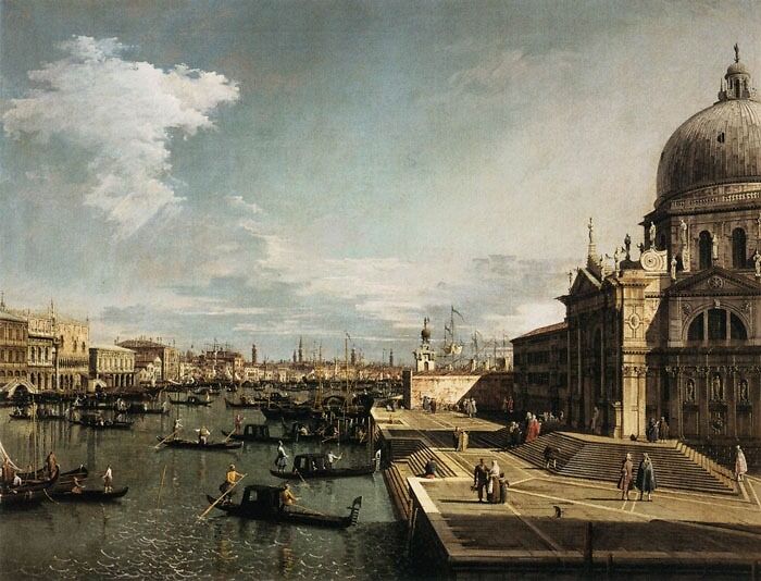 The Grand Canal At The Church Of La Salute