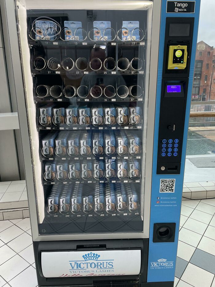 Just Spotted An Eyelash Extension Vending Machine In Hull, UK
