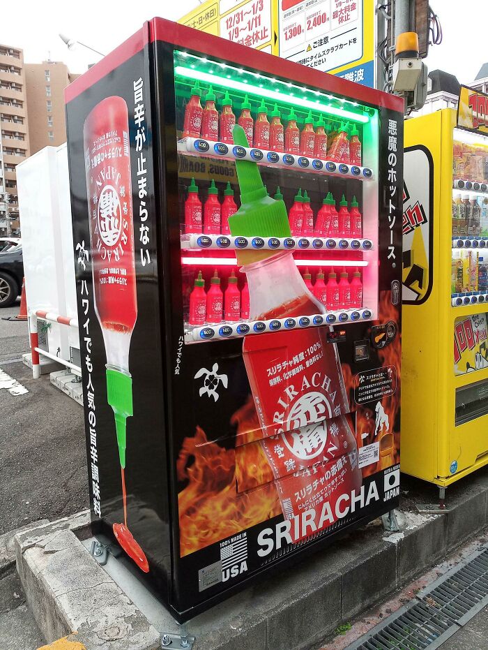 A Sriracha Vending Machine