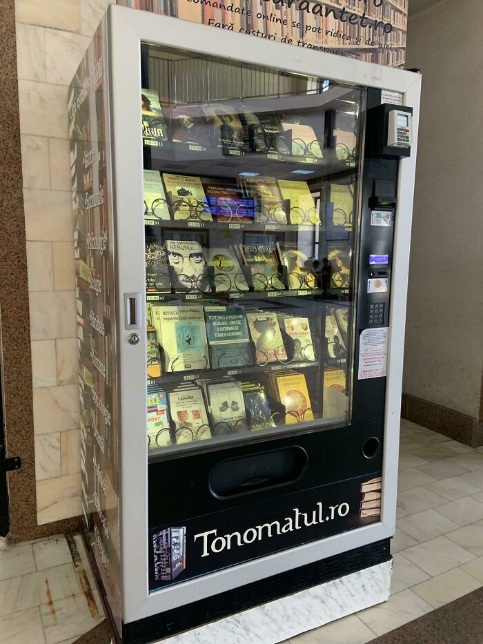 Some Train Stations In Romania Have Book Vending Machines