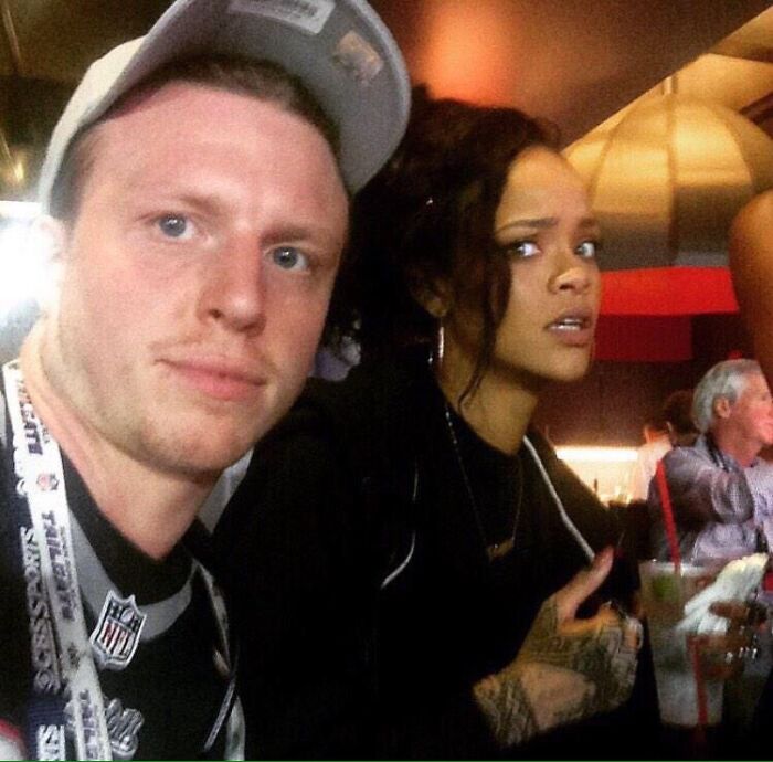 Selfie With Rihanna At The Superbowl