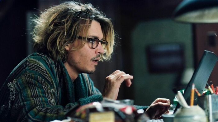Johnny Depp in movie Secret Window