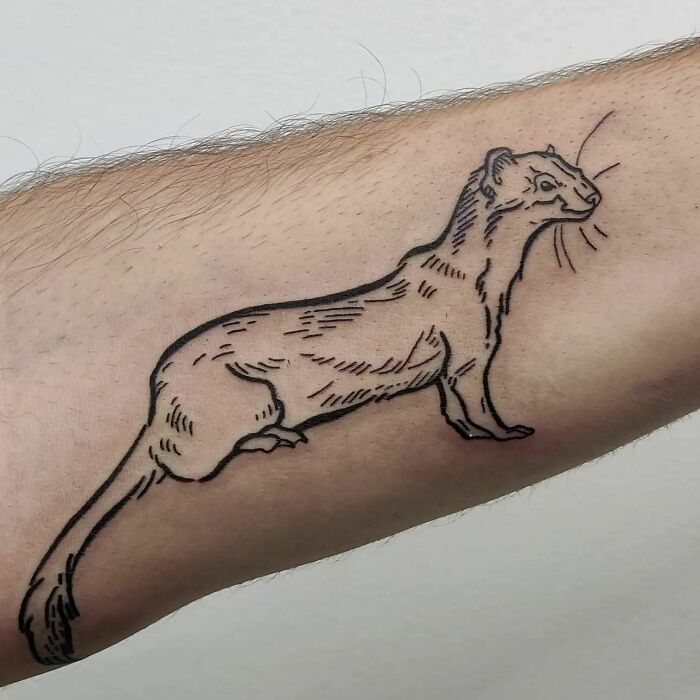 Ferret tattoo 