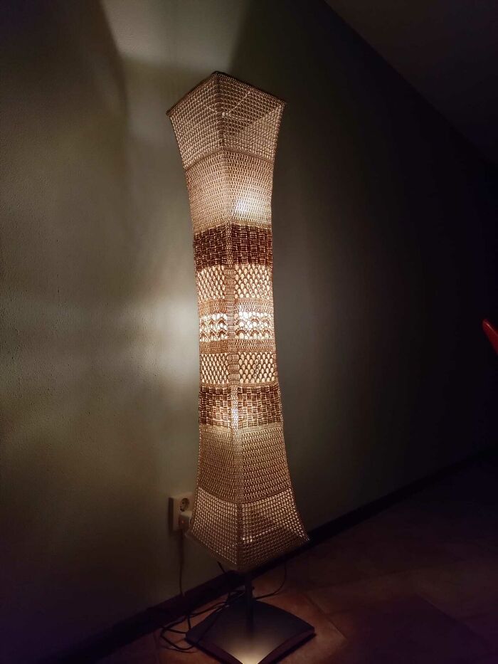 My Old IKEA Lamp Was Boring So I Crocheted A New One