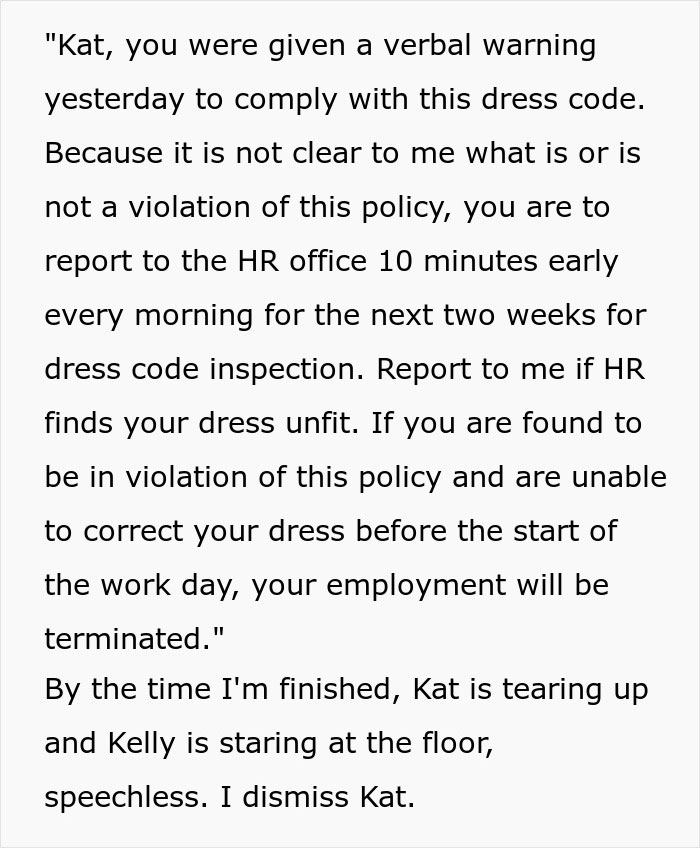 HR Director Forces Pregnant Employee To Buy Special Maternity Clothes To Fit The Company's Dress Code Policy, It Backfires In Her Face