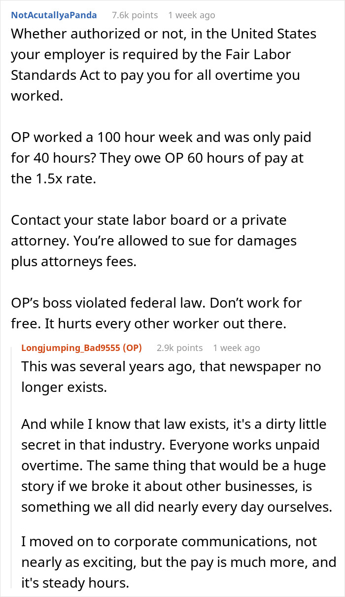 Boss Refuses To Pay This Journalist Overtime, Regrets It When They Start Working Only Paid Hours Boss Refuses To Pay This Journalist Overtime, Regrets It When They Start Working Only Paid Hours