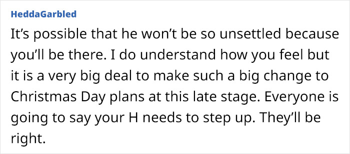 Mom Asks If She's Being Unreasonable For Thinking About 'Canceling Christmas' At Her In-Laws, So As To Not Disrupt Son's Daily Routine Mom Asks If She's Being Unreasonable For Thinking About 'Canceling Christmas' At Her In-Laws, So As To Not Disrupt Son's Daily Routine