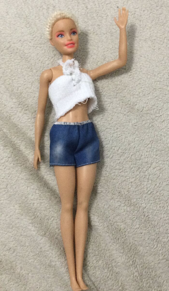 This Barbie, She’s Different In Every Way Than When I Got Her When I Was Five. Quite Creepy, But Reminds Me Of Being Five