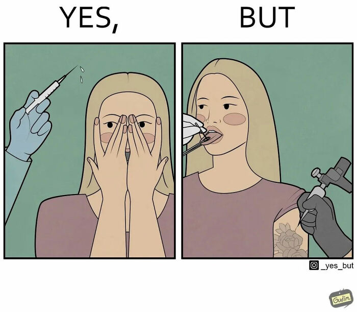 Artist Criticizes Our Society By Showing Two Different Sides Of The Same Story (25 New Comics)