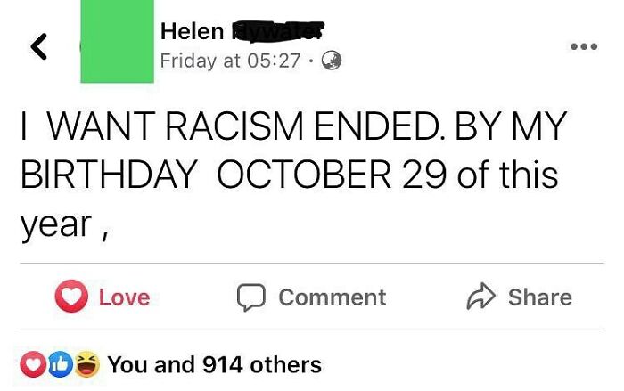Helen Will Single Handedly End Racism