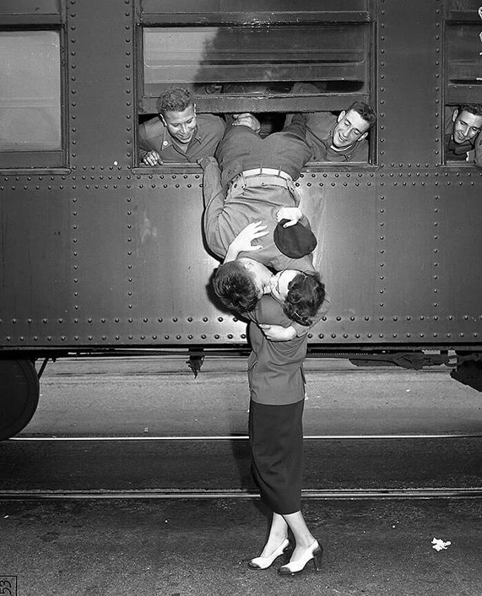 Korean War Goodbye Kiss, Los Angeles, 1950