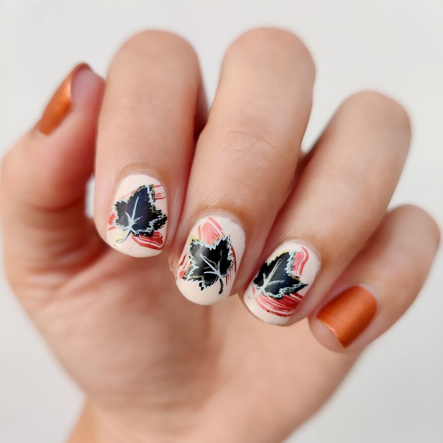 If This Doesn't Scream Fall, I Don't Know What Will. Layers Of Stamping And You Get This