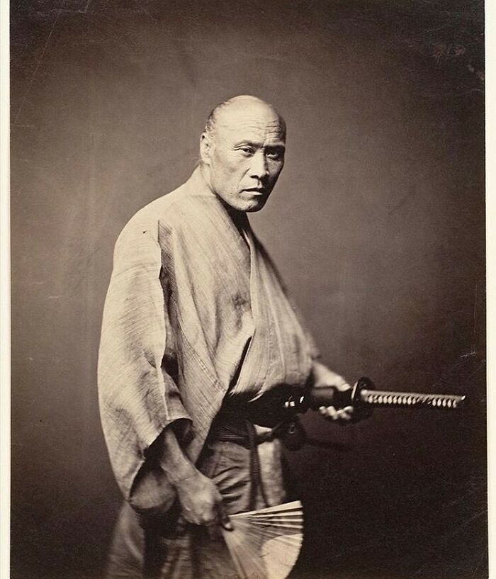 Japanese Samurai In 1866