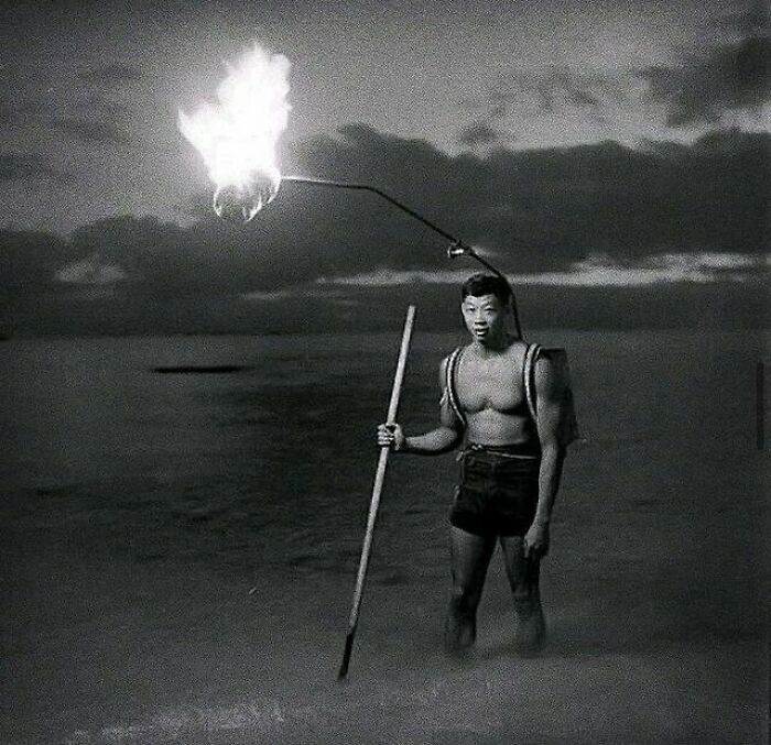 Night Fishing, Hawaii, 1948