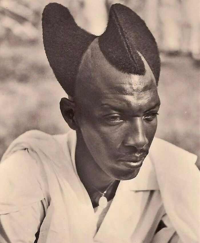 Pictured Above Is A Rwandan Man With Amasunzu Hairstyle, 1923