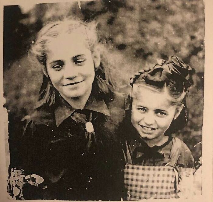 Pnina Kaltman, Is The Small Girl On The Right. On The Left Is Her Sister. Against All Odds - They Both Survived The Holocaust, Along With Their Mother And Other Sister