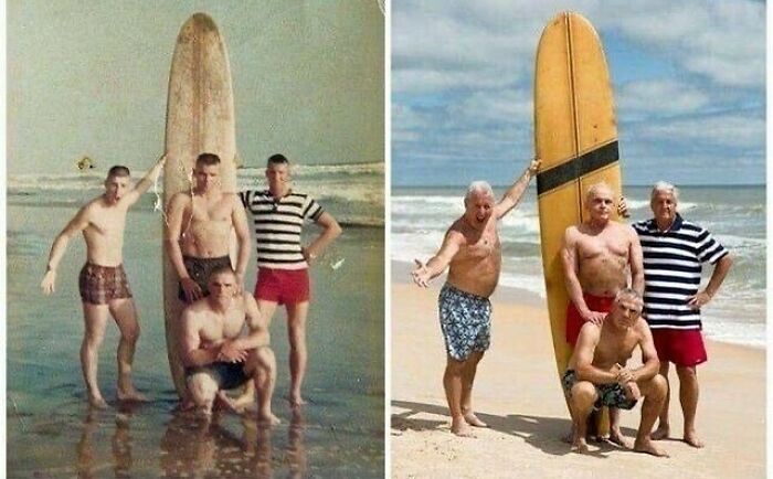 Marine Vietnam Veterans Recreate Photo 50 Years After The Original