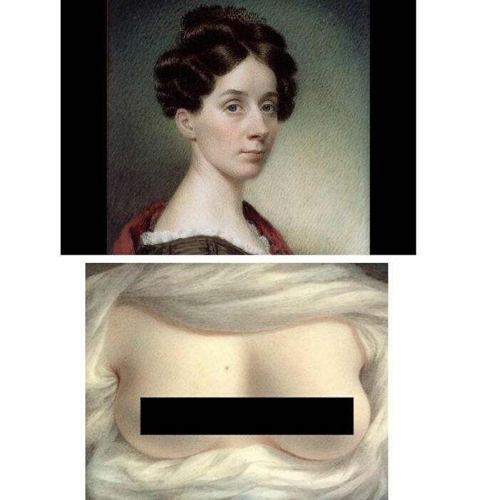 In 1828, An American Artist Named Sarah Goodridge Painted A Portrait Of Her Own Breasts And Sent It To Lawyer And Politician Daniel Webster, Who Had Become A Recent Widower