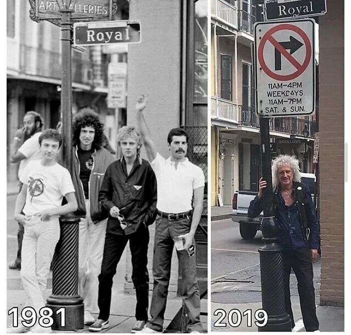Brian May Standing Where His Band 'Queen' Once Stood
