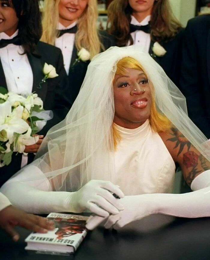 Dennis Rodman Announcing That He Is Bisexual And That He Is Marrying Himself, 1996