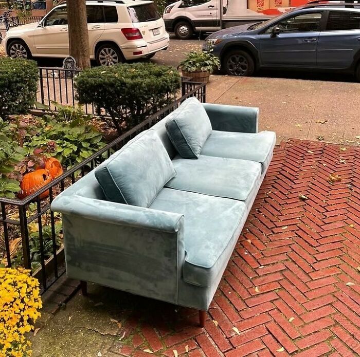 This Couch Looks Great On The Curb…probably Even Better In Your Apartment!