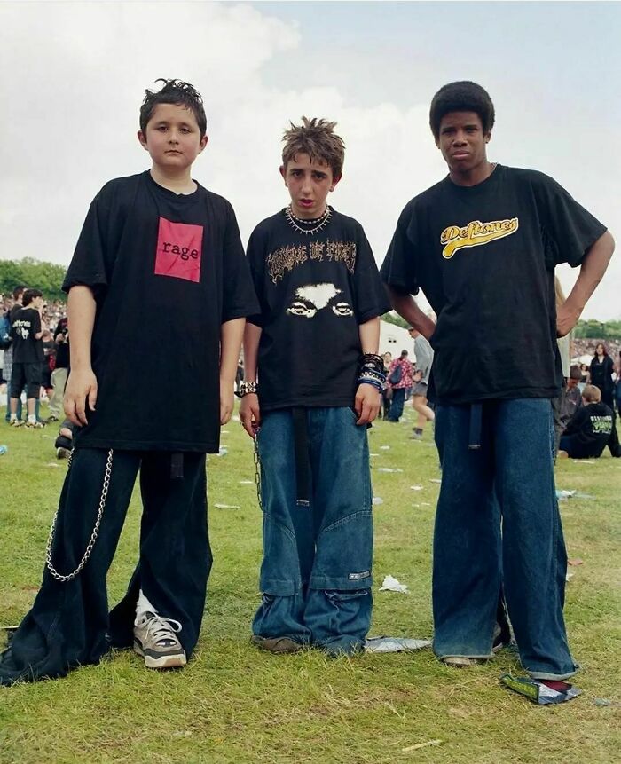 People Photographed By Rebecca Lewis At Ozzfest Festival Headlined By Black Sabbath And Slipknot In Milton Keynes, UK, 2001