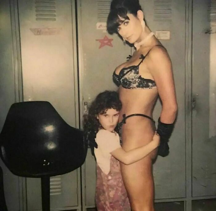 Demi Moore On Set Of Striptease, 1996