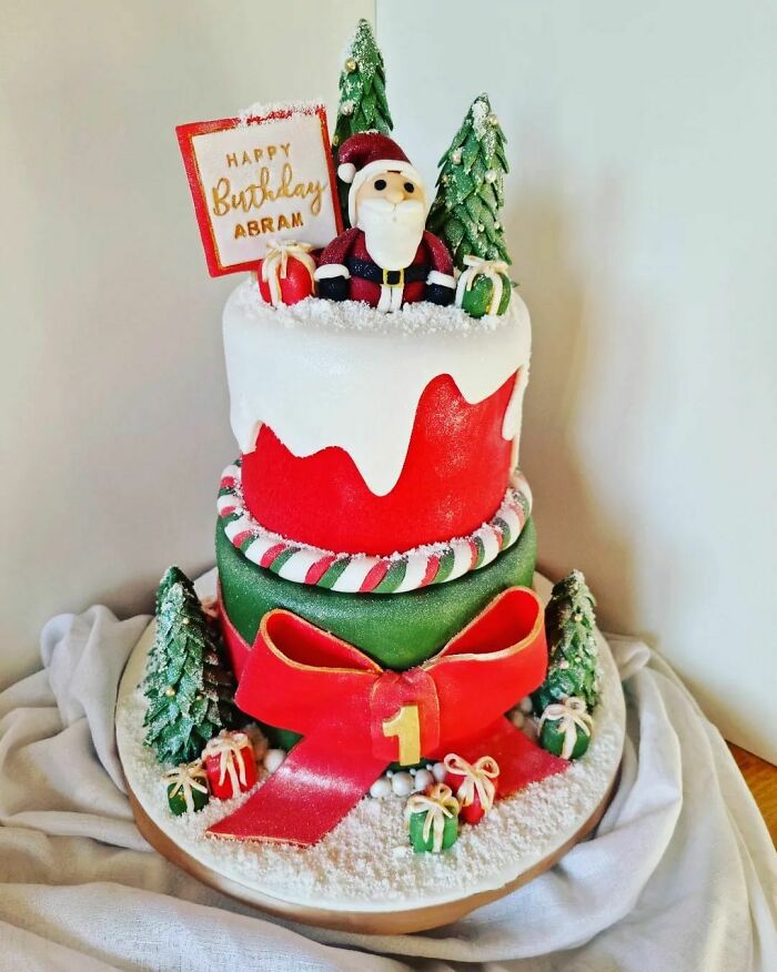 Christmas Birthday Cake