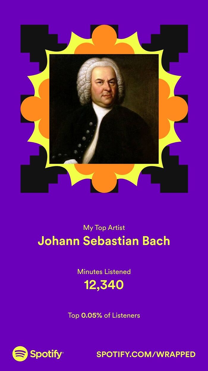 I’m Addicted To Bach. He Was My #1 Most Listened To Artist This Year,