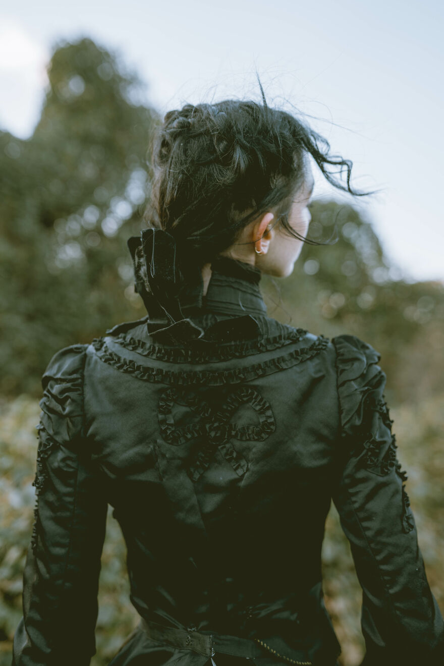 1890s Mourning Gown