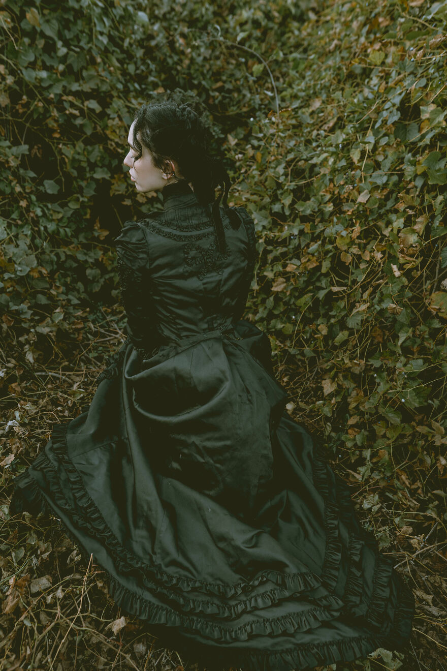 1890s Mourning Gown