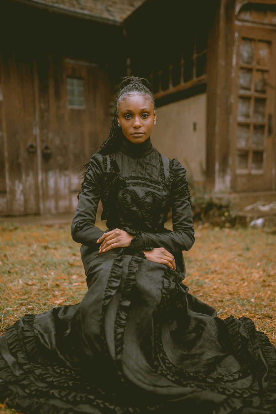 1890s Mourning Gown
